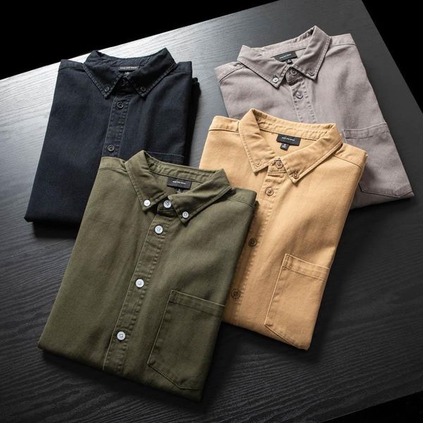 men's casual shirts fashion for men cargo washing comfortable cotton soft skin-friendly pocket khaki long sleeve, White;black
men's casual shirts fashion for men cargo washing comfortable cotton soft skin-friendly pocket khaki long sleeve, White;black