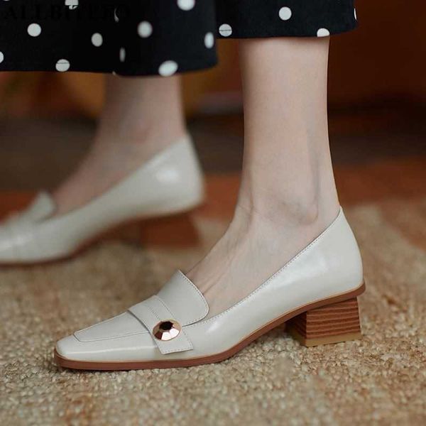 allbitefo natural genuine leather women heels thick heel fashion high heel shoes high heels office work shoe 210611, Black
allbitefo natural genuine leather women heels thick heel fashion high heel shoes high heels office work shoe 210611, Black