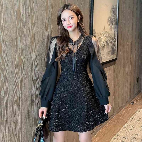 woman casual dresses 2022 autumn and winter women's long sleeve splicing dign sense of minority fried street dresses hepburn heart mach, Black;gray
woman casual dresses 2022 autumn and winter women's long sleeve splicing dign sense of minority fried street dresses hepburn heart mach, Black;gray