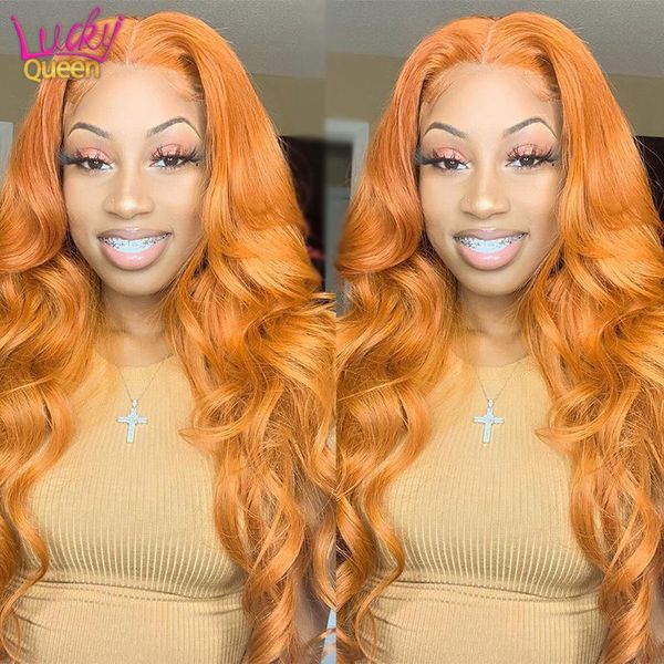 ginger orange colored human hair wigs for women 13x4 hd lace front lucky queen brazilian body wave 4x4 closure, Black;brown
ginger orange colored human hair wigs for women 13x4 hd lace front lucky queen brazilian body wave 4x4 closure, Black;brown