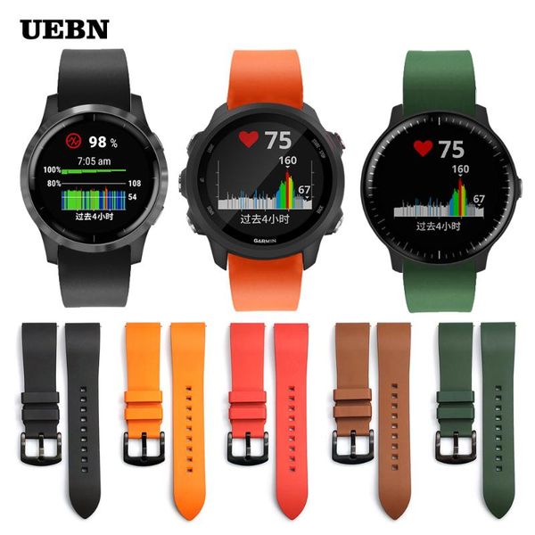 watch bands uebn fluorine rubber strap for garmin active bracelet vivoactive 4 3 venu sq move watchbands, Black;brown
watch bands uebn fluorine rubber strap for garmin active bracelet vivoactive 4 3 venu sq move watchbands, Black;brown