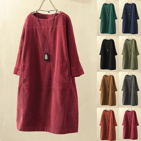 women's knits & tees corduroy dress 2021 spring and autumn solid color korean version loose seven sleeve round neck skirt female, White
women's knits & tees corduroy dress 2021 spring and autumn solid color korean version loose seven sleeve round neck skirt female, White
