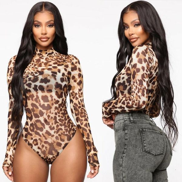 fashion women leopard print high neck bodysuit ladies casual slim long sleeve romper sping clothes, Black;white
fashion women leopard print high neck bodysuit ladies casual slim long sleeve romper sping clothes, Black;white