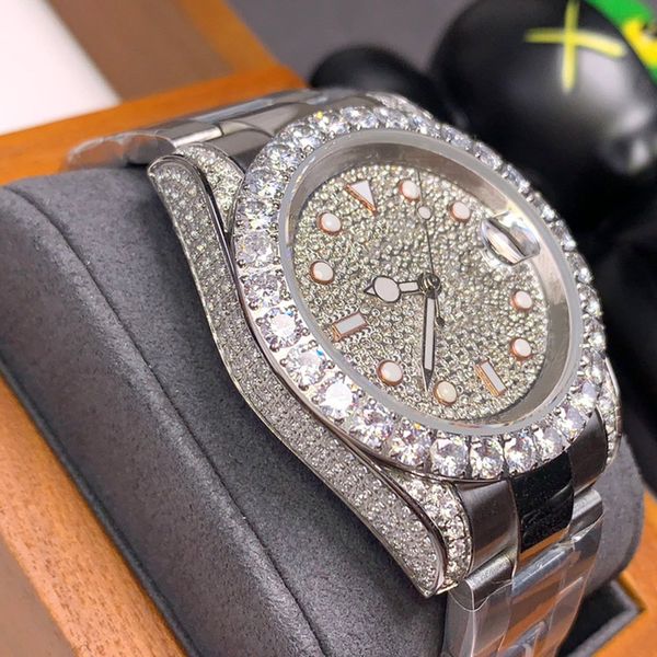 montre mens automatic mechanical watch 40mm de luxe fashion waterproof bezel diamond case boutique wristband for boyfriend gifts, Slivery;golden
montre mens automatic mechanical watch 40mm de luxe fashion waterproof bezel diamond case boutique wristband for boyfriend gifts, Slivery;golden