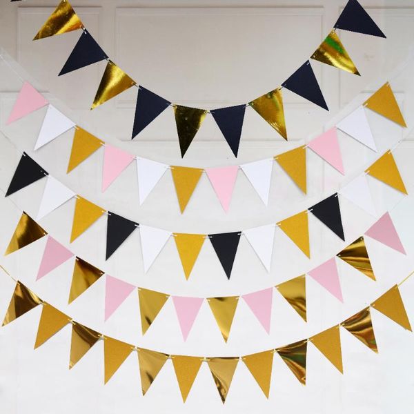 party decoration gold pink and white black banner bunting pennant garland for baby shower bridal first birthday decor po backdrop
party decoration gold pink and white black banner bunting pennant garland for baby shower bridal first birthday decor po backdrop