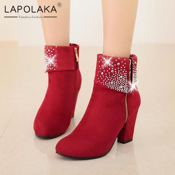 boots lapolaka 2021 design shiny metal decoration zipper ankle woman shoes dropship trendy high heels office ladies, Black
boots lapolaka 2021 design shiny metal decoration zipper ankle woman shoes dropship trendy high heels office ladies, Black