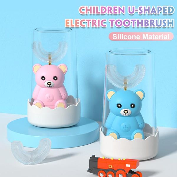 smart electric toothbrush cartoon bear children 360 degree u sonic kids silicone automatic ultrasonic tooth brush
smart electric toothbrush cartoon bear children 360 degree u sonic kids silicone automatic ultrasonic tooth brush