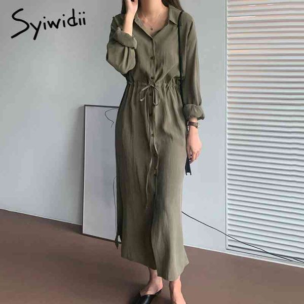 syiwidii sashes dresses women vintage green office lady straight solid long batwing sleeve spring summer midi plus size new 210417, Black;gray
syiwidii sashes dresses women vintage green office lady straight solid long batwing sleeve spring summer midi plus size new 210417, Black;gray