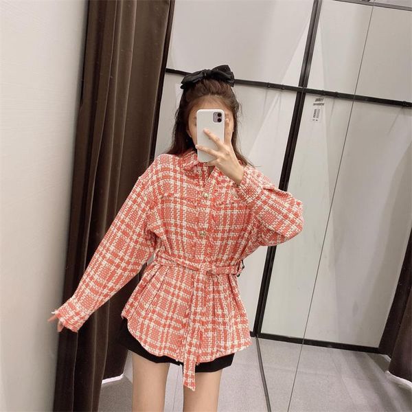 women's jackets women 2022 fashion with belt asymmetrical hem tweed coat vintage long sleeve lapel female outerwear streetwear, Black;brown
women's jackets women 2022 fashion with belt asymmetrical hem tweed coat vintage long sleeve lapel female outerwear streetwear, Black;brown
