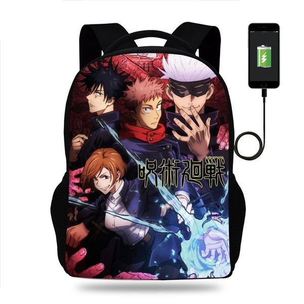 jujutsu kaisen backpack boy girl school bag children teenager usb charging daily travel men women schoolbag mochila bags
jujutsu kaisen backpack boy girl school bag children teenager usb charging daily travel men women schoolbag mochila bags