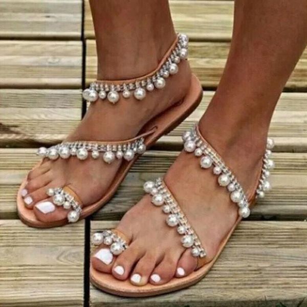sandals plus size 35-41 42 43 summer women's flat fashion rhinestone pearl shoes sweet girl narrow band open toed beach, Black
sandals plus size 35-41 42 43 summer women's flat fashion rhinestone pearl shoes sweet girl narrow band open toed beach, Black