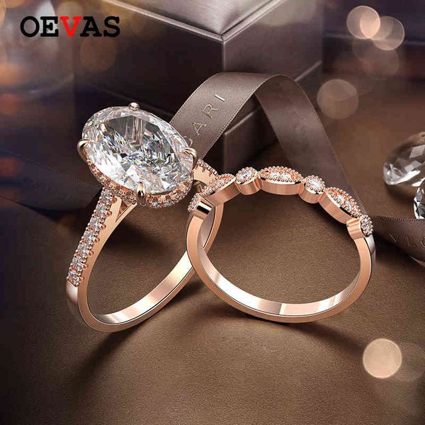 oevas 100% 925 sterling silver oval created moissanite gemstone wedding engagement diamonds ring sets fine jewelry wholesale, Slivery;golden
oevas 100% 925 sterling silver oval created moissanite gemstone wedding engagement diamonds ring sets fine jewelry wholesale, Slivery;golden
