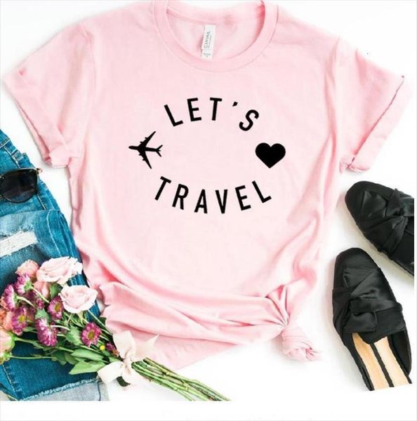 lets travel letter print women t shirt short sleeve o neck loose ladies fashion tee clothes mujer, White
lets travel letter print women t shirt short sleeve o neck loose ladies fashion tee clothes mujer, White