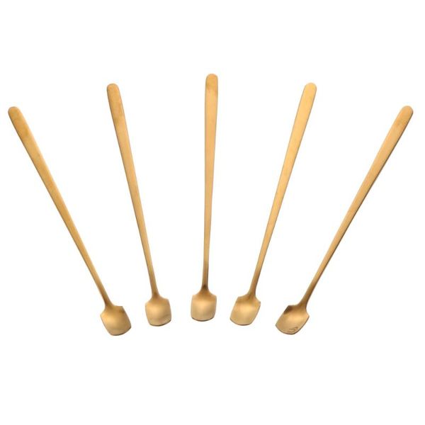 spoons 5pcs cake fruit stainless steel square coffee mixing 
spoons 5pcs cake fruit stainless steel square coffee mixing