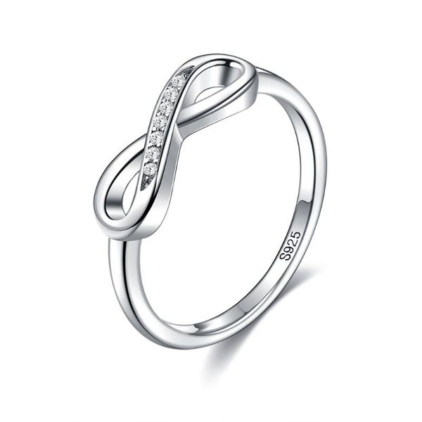 cluster rings 925 sterling silver infinity for women endless love forever clear cz engagement wedding ring fine jewelry couples gifts, Golden;silver
cluster rings 925 sterling silver infinity for women endless love forever clear cz engagement wedding ring fine jewelry couples gifts, Golden;silver