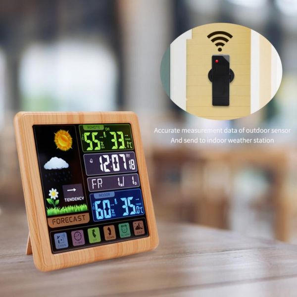 smart home control weather station wireless color led display forecast with outdoor sensor digital temperature and humidity gauge
smart home control weather station wireless color led display forecast with outdoor sensor digital temperature and humidity gauge