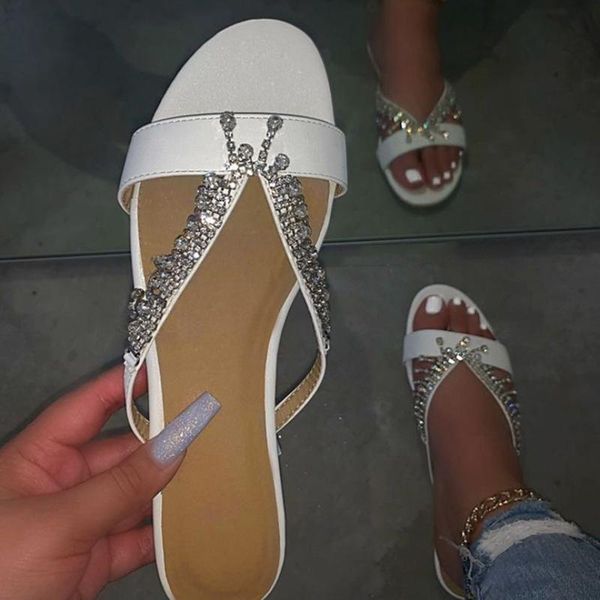 slippers fashion women's flip-flops open toe casual beach shoes flats simple solid color sandals diamond 2021, Black
slippers fashion women's flip-flops open toe casual beach shoes flats simple solid color sandals diamond 2021, Black