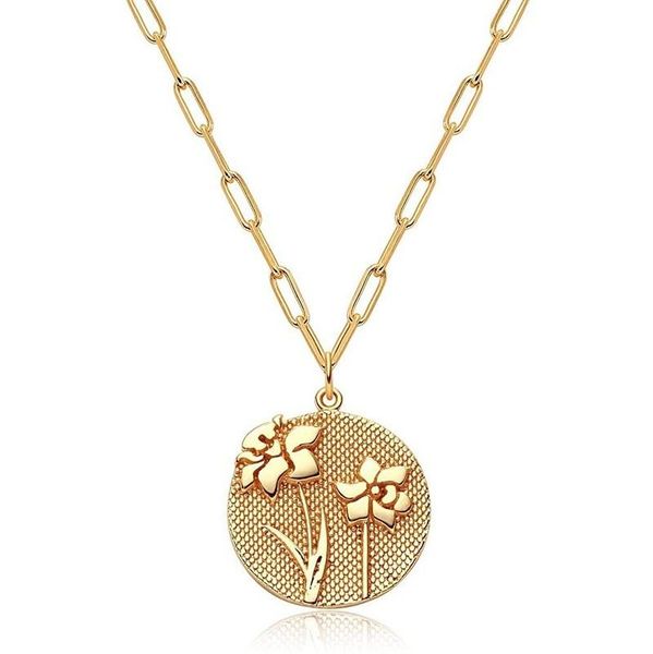 pendant necklaces minar gold color round embossed 12 months flower necklace paper clip clavicle chain choker women, Silver
pendant necklaces minar gold color round embossed 12 months flower necklace paper clip clavicle chain choker women, Silver