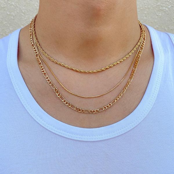 chokers punk minimalism multi layer choker necklace for women men hip hop thin snake chain twisted chains neck jewelry, Golden;silver
chokers punk minimalism multi layer choker necklace for women men hip hop thin snake chain twisted chains neck jewelry, Golden;silver