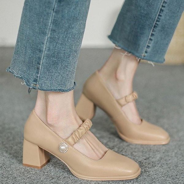 dress shoes gzm women's high-heeled mary jane mid-heel gentle korean style spring and summer thick-heeled, Black
dress shoes gzm women's high-heeled mary jane mid-heel gentle korean style spring and summer thick-heeled, Black