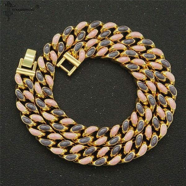 pendant necklaces colorful curb cuban link chain bracelets for men women 13mm wide gold color choker alloy fashion hip hop jewelry, Silver
pendant necklaces colorful curb cuban link chain bracelets for men women 13mm wide gold color choker alloy fashion hip hop jewelry, Silver