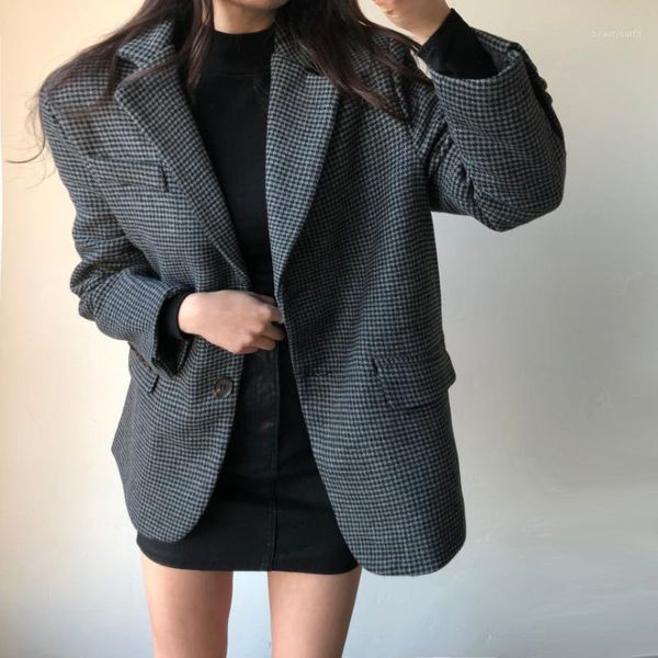hzirip ol classic vintage houndstooth quilted woolen suit blazer jacket 2021 autumn winter lace-up formal women blazers coat women's su, White;black
hzirip ol classic vintage houndstooth quilted woolen suit blazer jacket 2021 autumn winter lace-up formal women blazers coat women's su, White;black