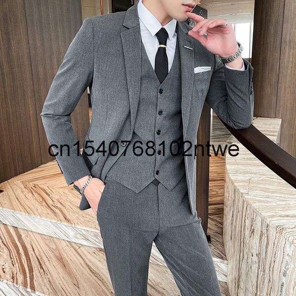 men's wear british slim suit three piece business professional bridegroom wedding dress suits & blazers, White;black
men's wear british slim suit three piece business professional bridegroom wedding dress suits & blazers, White;black