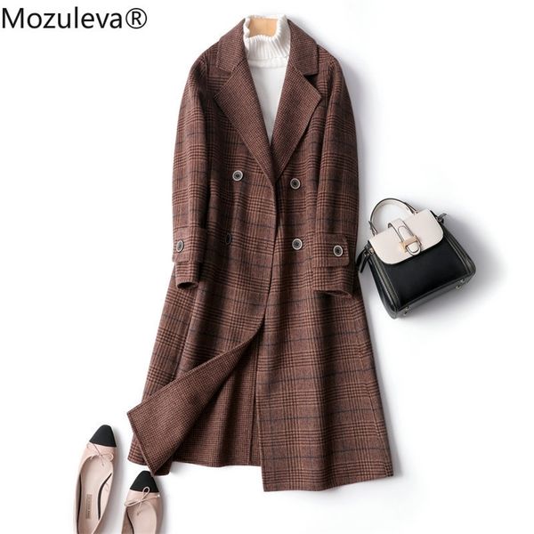 double-sided cashmere coat female autumn high-end plaid long temperament woolen woo woman jacket 210427, Black
double-sided cashmere coat female autumn high-end plaid long temperament woolen woo woman jacket 210427, Black