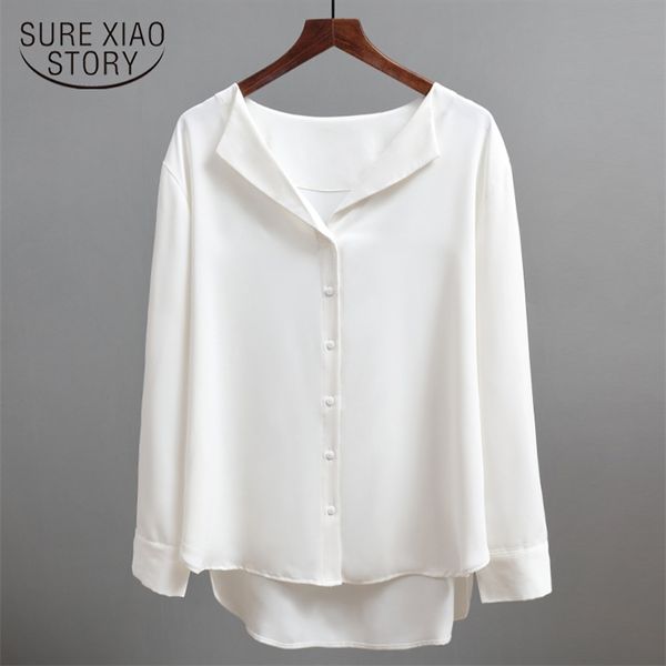blouses woman women long sleeve chiffon shirts solid brown white v-neck office ladies 5104 50 210506
blouses woman women long sleeve chiffon shirts solid brown white v-neck office ladies 5104 50 210506