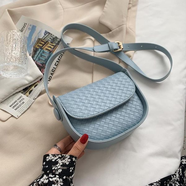 evening bags luxury saddle shoulder for women fashion weave design small female bag 2021 pu leather women's brand crossbody handbags
evening bags luxury saddle shoulder for women fashion weave design small female bag 2021 pu leather women's brand crossbody handbags