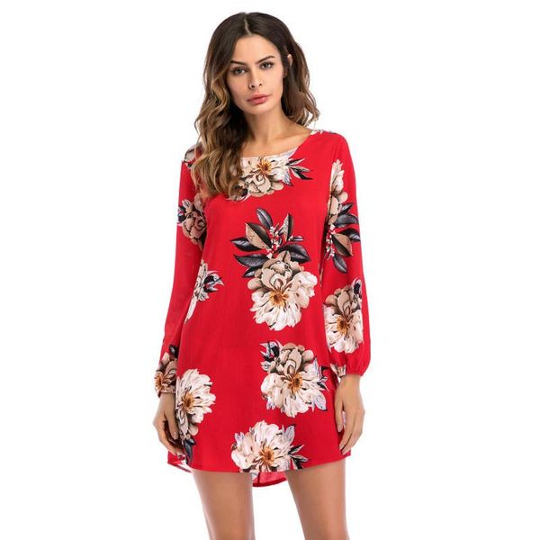 casual dresses summer thin chiffon flower dress moda mujer printing vestido floral o-neck long sleeve back bow tie elbise boho elegant, Black;gray
casual dresses summer thin chiffon flower dress moda mujer printing vestido floral o-neck long sleeve back bow tie elbise boho elegant, Black;gray
