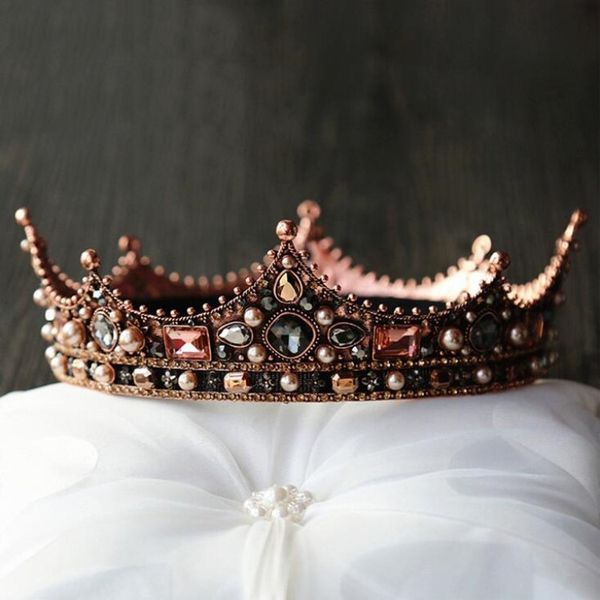 vintage crystal round baroque tiaras and crowns for women men king queen royal party bridal wedding head jewelry accessories w0104, White;golden
vintage crystal round baroque tiaras and crowns for women men king queen royal party bridal wedding head jewelry accessories w0104, White;golden