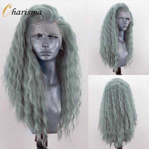charisma synthetic lace front wig ash green wigs for black women heat resistant fiber hair cosplay long curly1
charisma synthetic lace front wig ash green wigs for black women heat resistant fiber hair cosplay long curly1