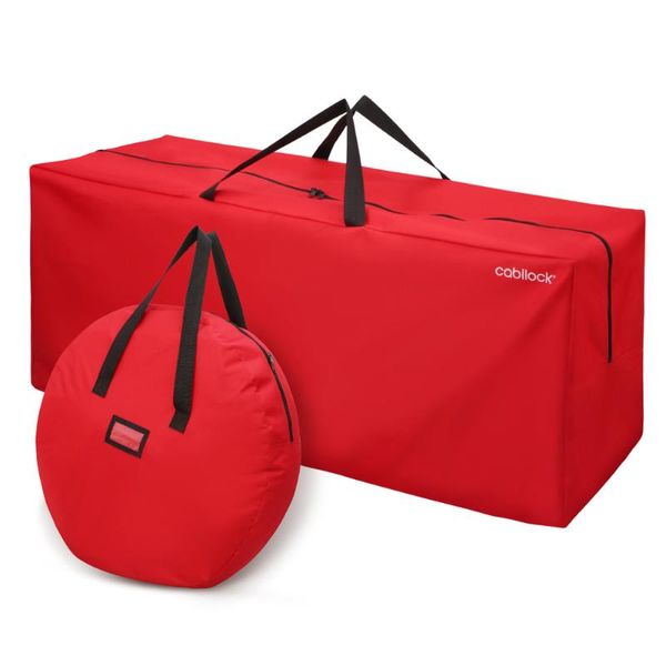storage bags cabilock oxford cloth christmas bag heavy duty container holiday tree with wreath (red)
storage bags cabilock oxford cloth christmas bag heavy duty container holiday tree with wreath (red)