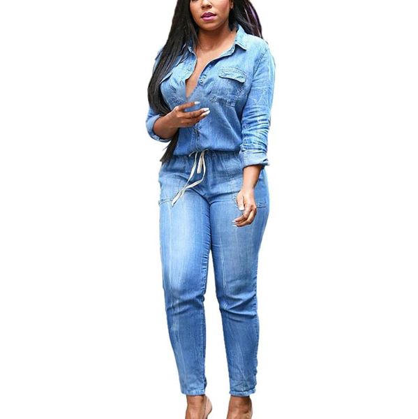 women's jumpsuits & rompers 2021 fashion playsuit ladies jumpsuit women cowboy casual deep v-neck long sleeves bandage elastic waist, Black;white
women's jumpsuits & rompers 2021 fashion playsuit ladies jumpsuit women cowboy casual deep v-neck long sleeves bandage elastic waist, Black;white