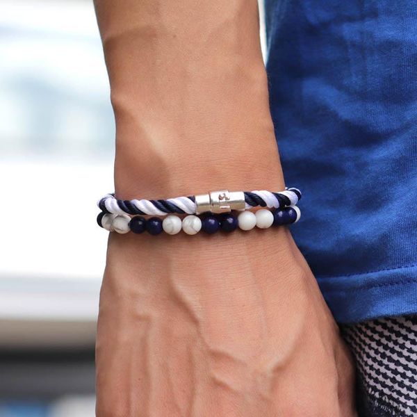 charm bracelets 2pcs/pair men bracelet set natural onyx sodalite lapis lazuli stone braclet braid rope magnet braslet homme jewelry accessor, Golden;silver
charm bracelets 2pcs/pair men bracelet set natural onyx sodalite lapis lazuli stone braclet braid rope magnet braslet homme jewelry accessor, Golden;silver