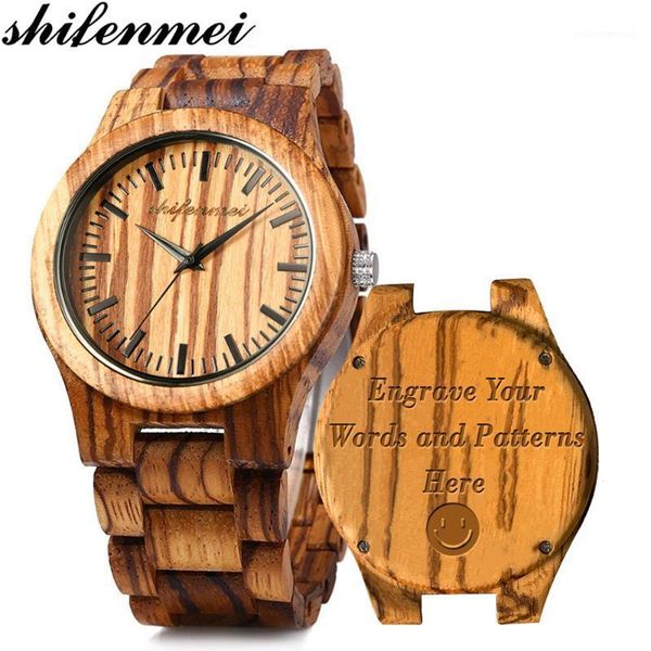 wristwatches shifenmei watches mens 2021 personalized engraved sport clock men custom wristwatch wooden watch male relogio masculino, Slivery;brown
wristwatches shifenmei watches mens 2021 personalized engraved sport clock men custom wristwatch wooden watch male relogio masculino, Slivery;brown