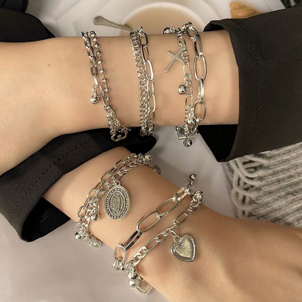 fnio bohemian bracelets for women fashion multilayer beaded chain set charm bracelet bangles jewelry punk, Golden;silver
fnio bohemian bracelets for women fashion multilayer beaded chain set charm bracelet bangles jewelry punk, Golden;silver