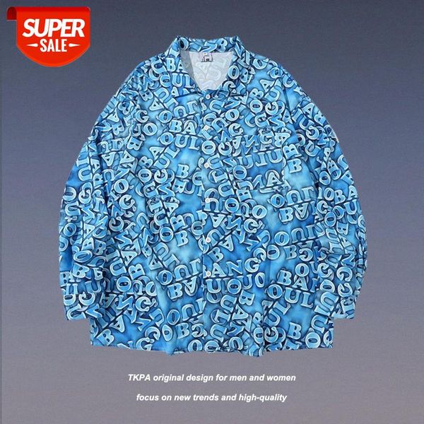 tkpa harajuku style letters full printing couple long-sleeved shirt men and women loose wild casual flower #4s5l, White;black
tkpa harajuku style letters full printing couple long-sleeved shirt men and women loose wild casual flower #4s5l, White;black