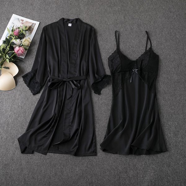 sleepwear 2 put women's all-white pyjamas with low-cut v sleepwear -xl lace kimono nightes flower nightgown sleepsuit, Black;red
sleepwear 2 put women's all-white pyjamas with low-cut v sleepwear -xl lace kimono nightes flower nightgown sleepsuit, Black;red