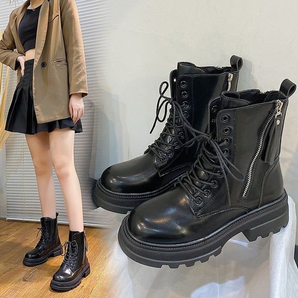 martin boots women's spring and autumn single 2021 summer thin fashion british thick soled short, Black
martin boots women's spring and autumn single 2021 summer thin fashion british thick soled short, Black