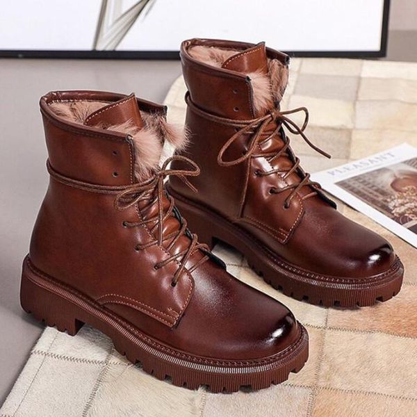 boots women shoes woman fashion round pu ankle winter black comfortable warm plush snow a961
boots women shoes woman fashion round pu ankle winter black comfortable warm plush snow a961