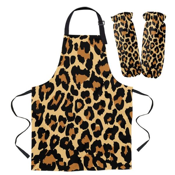 aprons leopard fashion apron kitchen baking accessories bib for cooking cuff kit woman kid
aprons leopard fashion apron kitchen baking accessories bib for cooking cuff kit woman kid