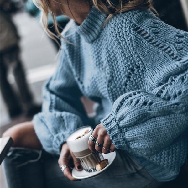 women's sweaters lusofie women hollow out sweater pullvers lady loose solid color knitted jumpers feminino autumn winter high street, White;black 
women's sweaters lusofie women hollow out sweater pullvers lady loose solid color knitted jumpers feminino autumn winter high street, White;black