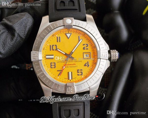 a1733110 a21j automatic mens watch steel case yellow dial big number markers black rubber strap watches puretime f02a1, Slivery;brown
a1733110 a21j automatic mens watch steel case yellow dial big number markers black rubber strap watches puretime f02a1, Slivery;brown