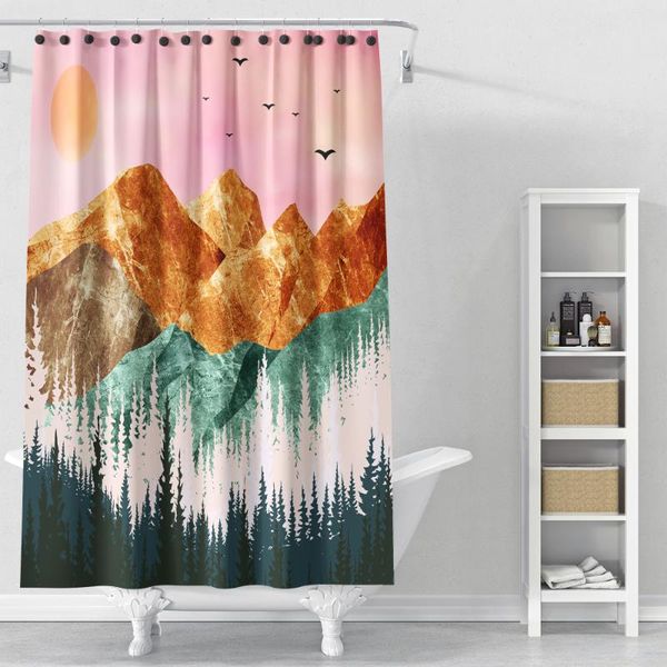 nordic style painting art landscape shower curtains waterproof bathroom home decoration bath room curtain
nordic style painting art landscape shower curtains waterproof bathroom home decoration bath room curtain