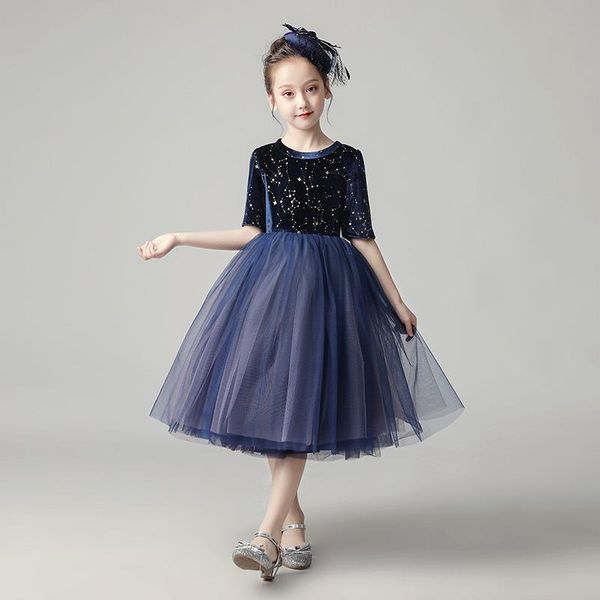 girl's dresses flower girl dress elegant illusion sequined half princess knee-length luxury blue o-neck lace tulle lovely kids party go, Red;yellow
girl's dresses flower girl dress elegant illusion sequined half princess knee-length luxury blue o-neck lace tulle lovely kids party go, Red;yellow