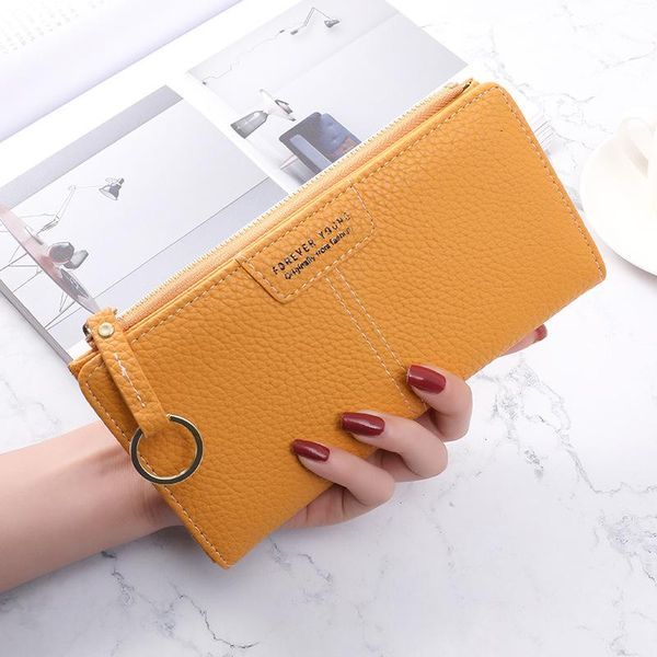 wallets 2021 korean fashion leather women's purses simple solid long kawaii purse multi slots wallet for cards slim portefeuille femme, Red;black
wallets 2021 korean fashion leather women's purses simple solid long kawaii purse multi slots wallet for cards slim portefeuille femme, Red;black