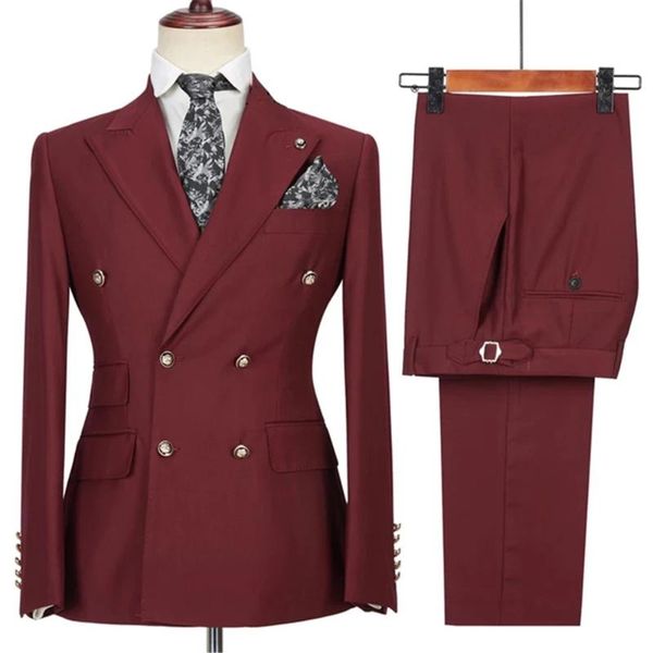 men's suits & blazers burgundy costume homme double breasted men tuxedo groom prom wedding blazer terno masculino slim fit 2 pcs jacket, White;black
men's suits & blazers burgundy costume homme double breasted men tuxedo groom prom wedding blazer terno masculino slim fit 2 pcs jacket, White;black