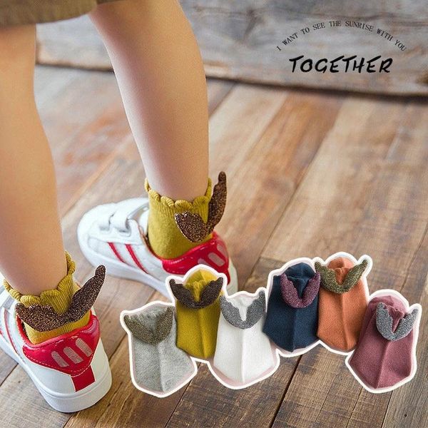 socks 1 pair cute children's for to 8 years old baby boys and girls breathable fashion soft cotton made with angel wing, Pink;yellow
socks 1 pair cute children's for to 8 years old baby boys and girls breathable fashion soft cotton made with angel wing, Pink;yellow